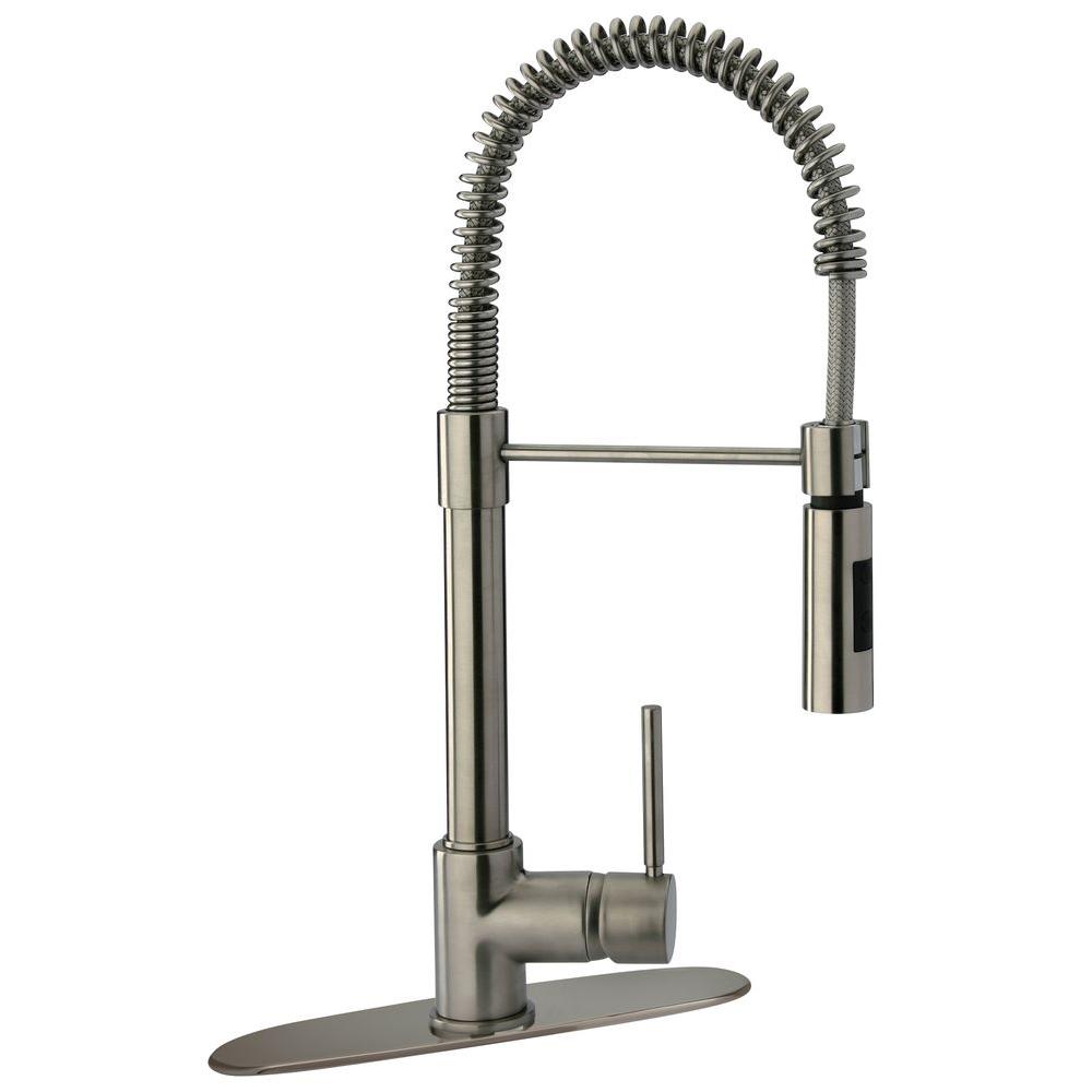 Glacier Bay Series 400 SingleHandle PullDown Sprayer Kitchen Faucet