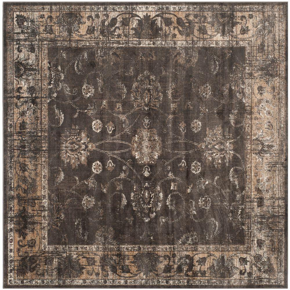 Safavieh Vintage Soft Anthracite 6 Ft X Square Area Rug Safavieh Vintage Soft Anthracite 6 Ft X Square Area Rug