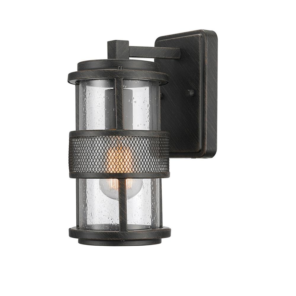 Rustic Pick Up Today Globe Electric Outdoor Wall Mounted Bronson 1 Light Dark Bronze Outdoor Wall Mount Sconce