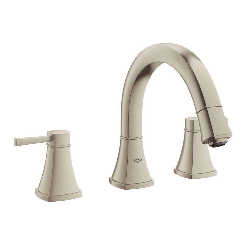 GROHE Grandera 2Handle DeckMount Roman Tub Faucet in Brushed Nickel