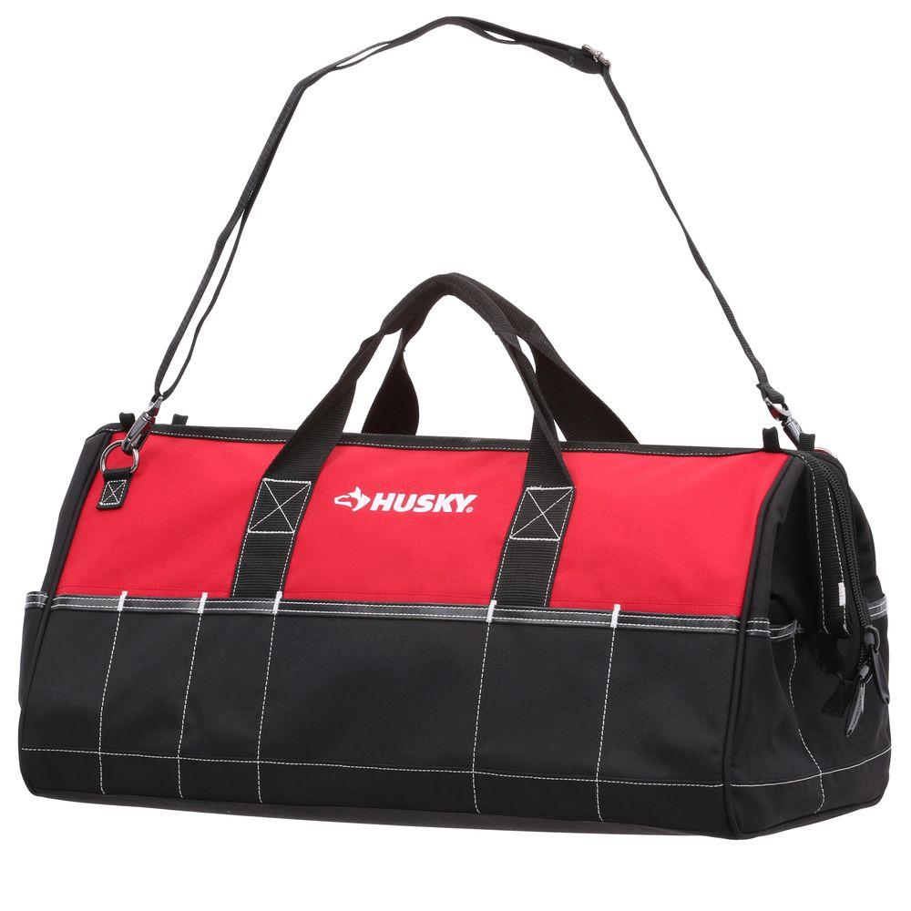 UPC 849838044486 product image for Tool Bags: Husky Tool Bags 24 in. Tool Bag Red and Black GP-44448EN13 | upcitemdb.com