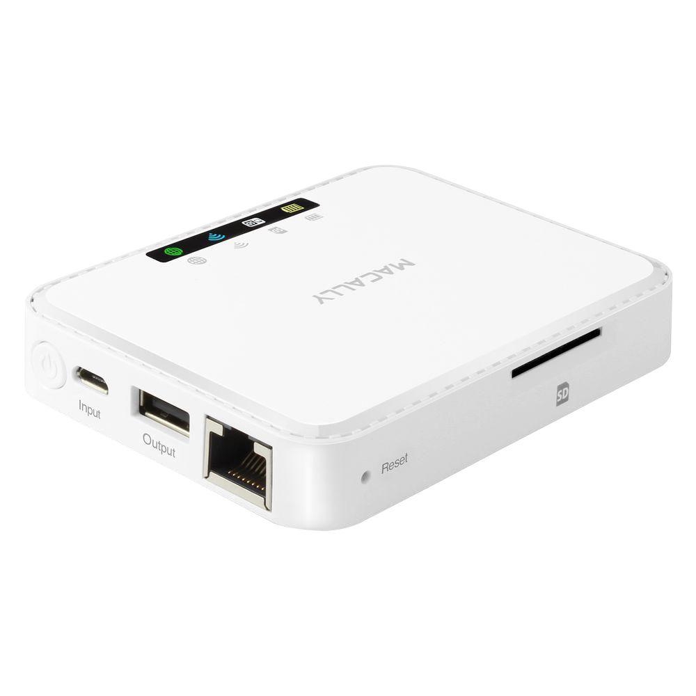 Macally Multifunctional Personal Media Hub and Travel Router for Smartphones and... by Macally