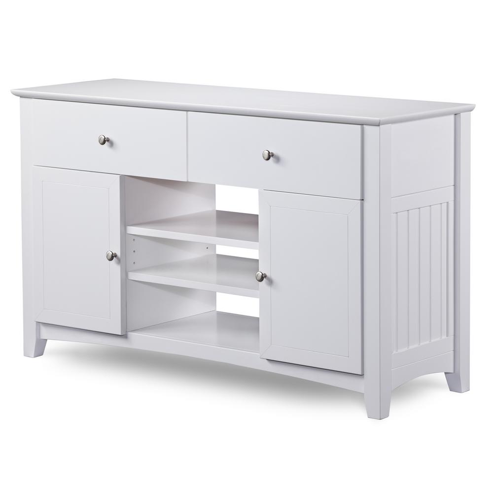 Atlantic Furniture Nantucket 2 Drawer 30 In X 50 In White Tv
