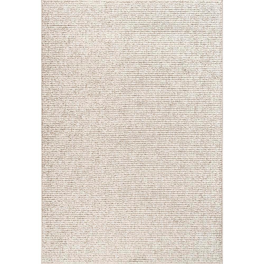 nuLOOM Vergie Solid Texture Beige 5 x 8 Area RugOZBR02A53076 The