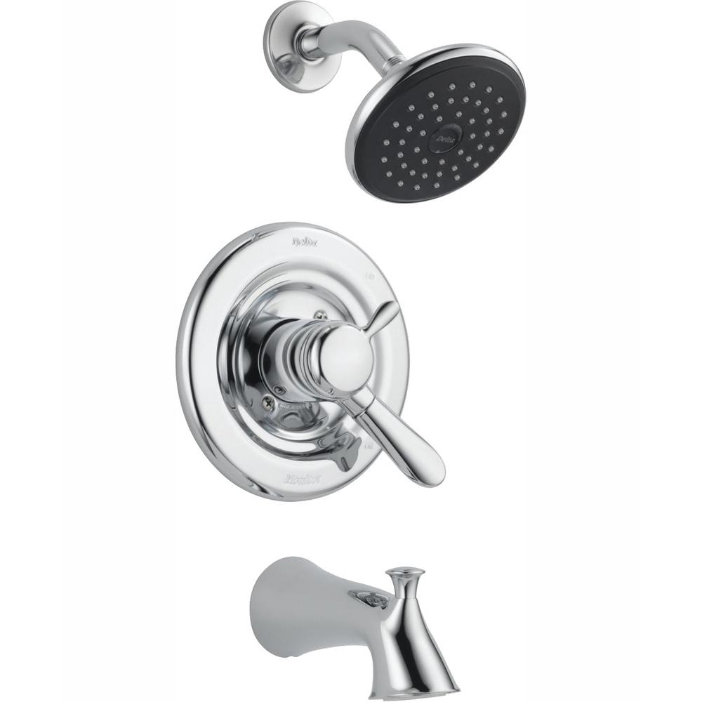 Delta Lahara Single Handle 1 Spray Tub And Shower Faucet In Chrome