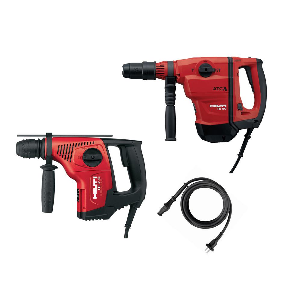 Hilti 2-tool Pack Te 60-avr Atc Sds Max Active Torque Control Hammer 