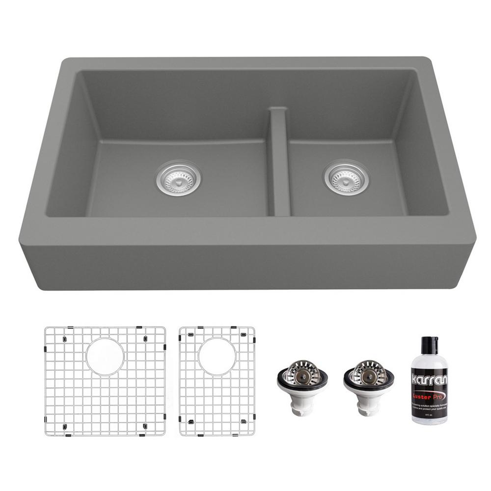 Kohler Vault Undermount Farmhouse Apron Front Stainless Steel 30 In Single Bowl Kitchen Sink Kit With Basin Rack K 3936 Na The Home Depot