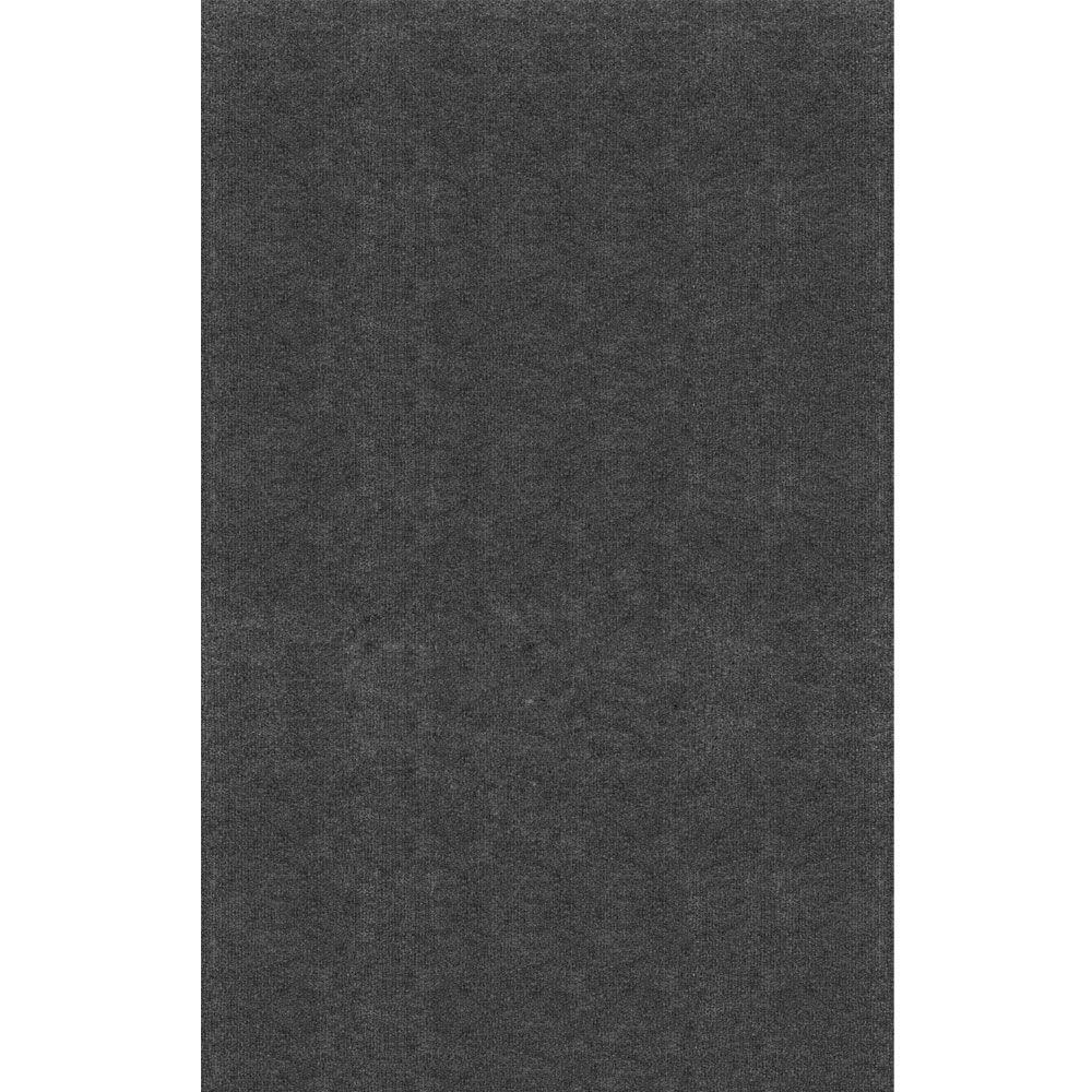 Modern Outdoor Rugs The Home Depot Unbound Smoke Gray Ribbed 6 Ft X 8 Indoor Outdoor Area Rug