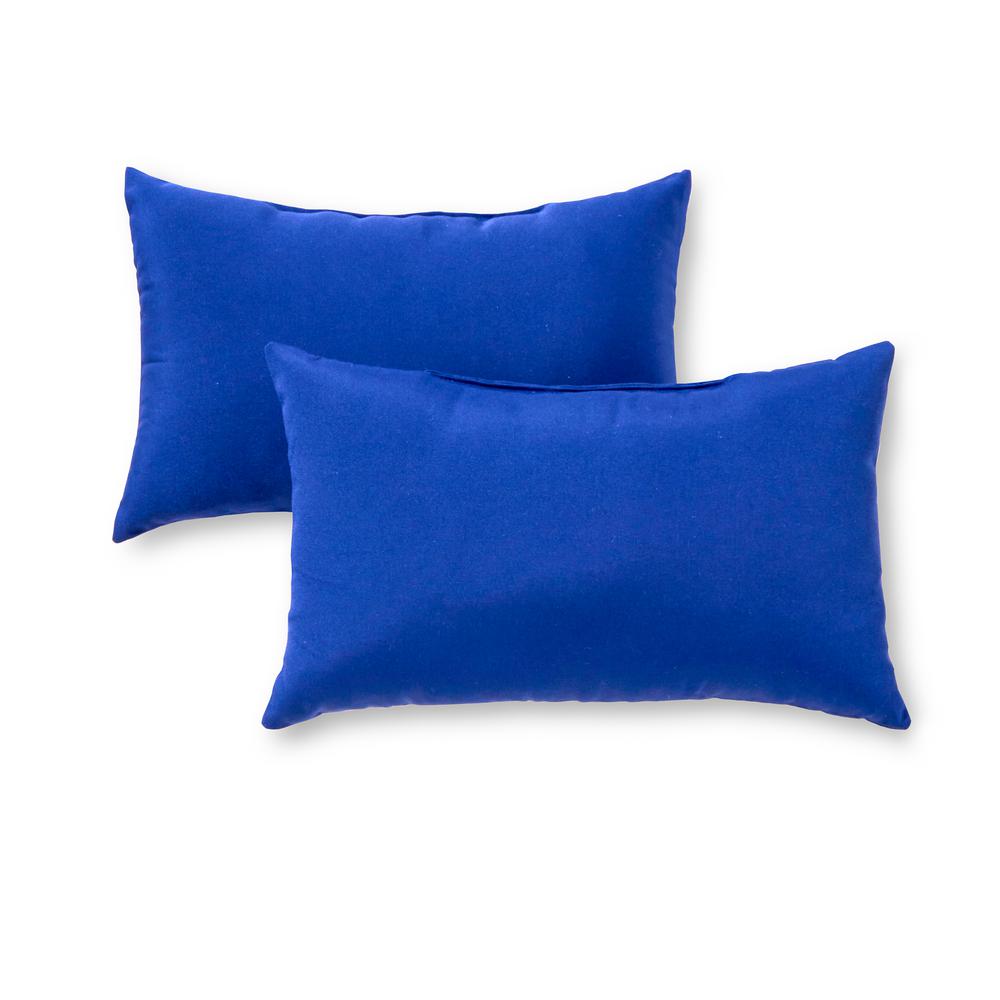 blue outdoor pillows