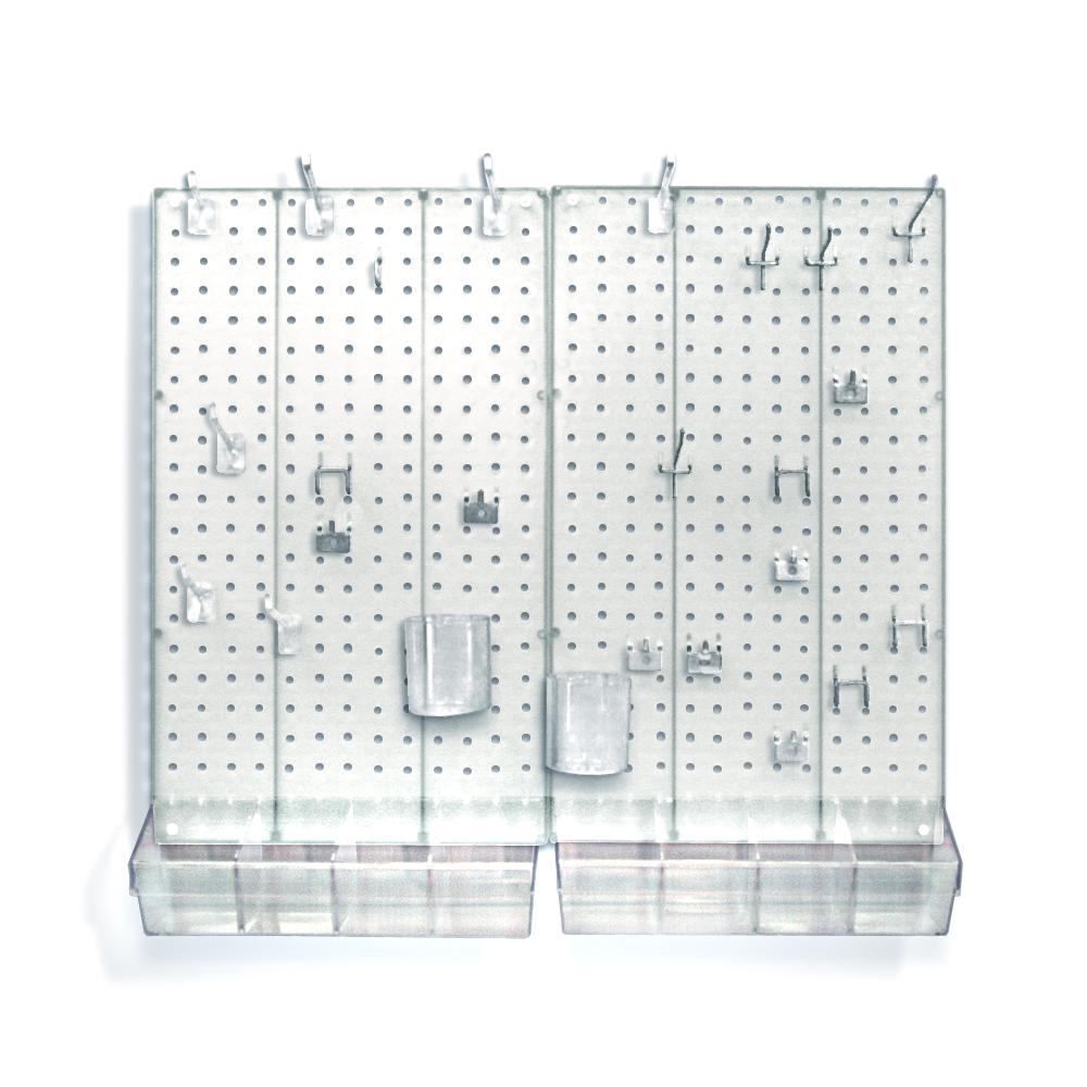 Azar Displays 22 in. H x 27 in. W x .125 D Styrene Pegboard Kit (70