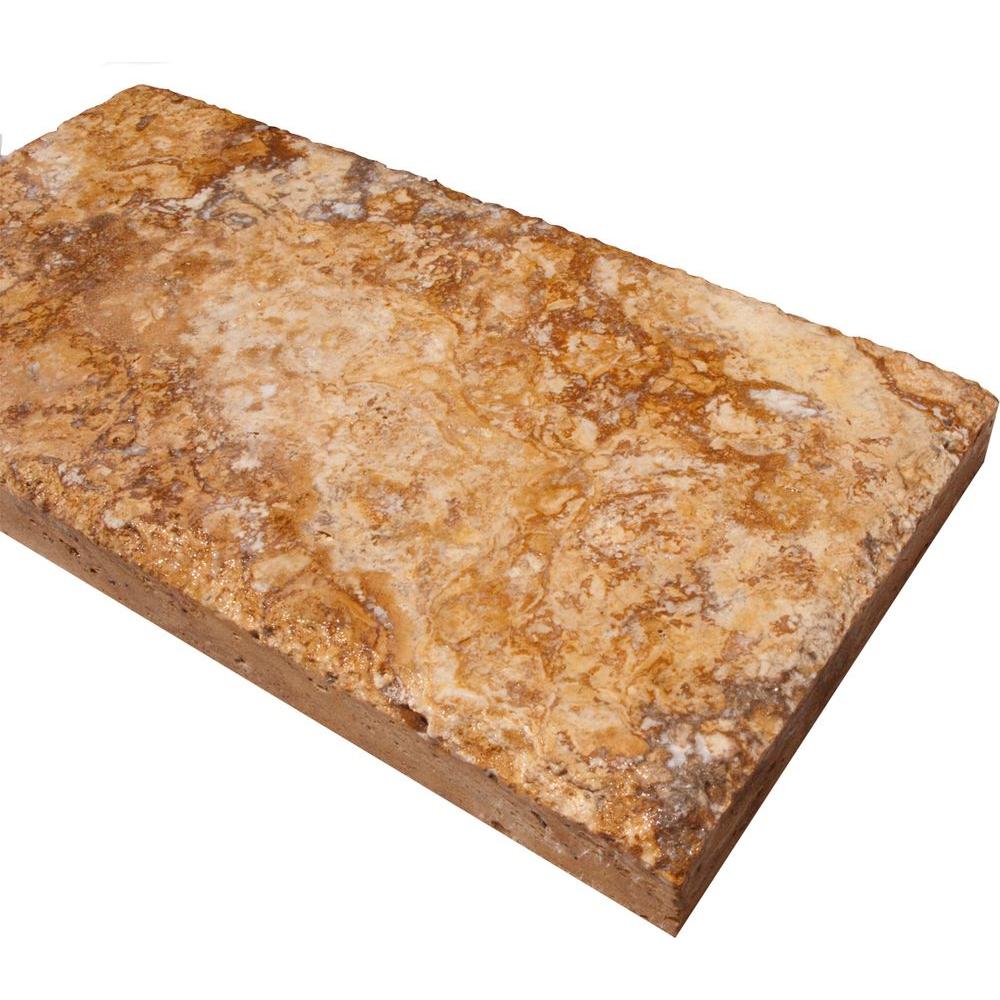 Msi Versailles Gold 6 In X 12 Honed Unfilled Travertine Paver Msi Versailles Gold 6 In X 12 Honed Unfilled Travertine Paver Tile