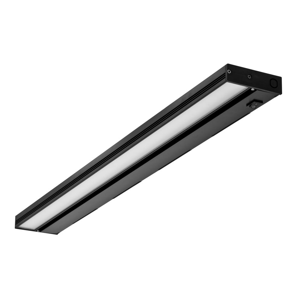 Nicor Nuc 30 In Led Black Dimmable Under Cabinet Light For