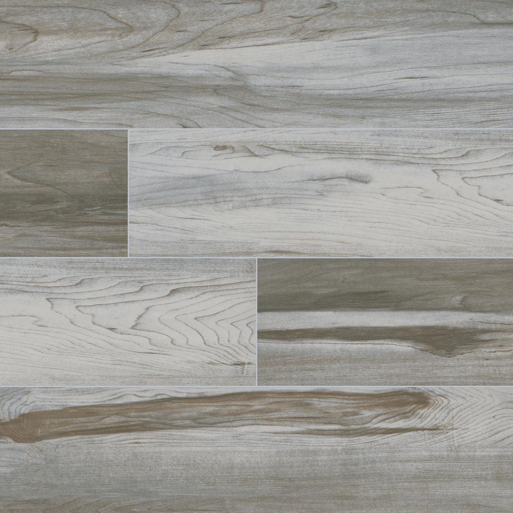 Msi 6 In X 24 In Carolina Timber White Glazed Ceramic Floor And