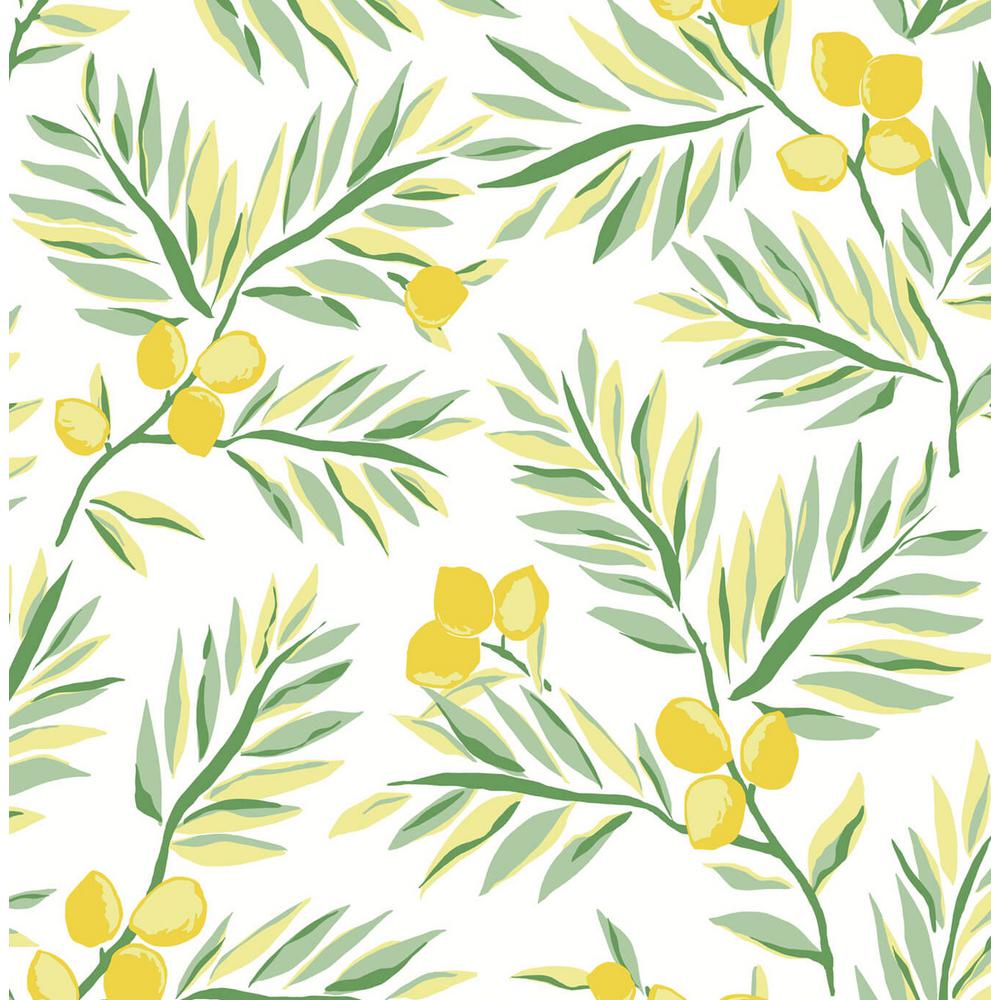 Yellow Washable Wallpaper Home Decor The Home Depot