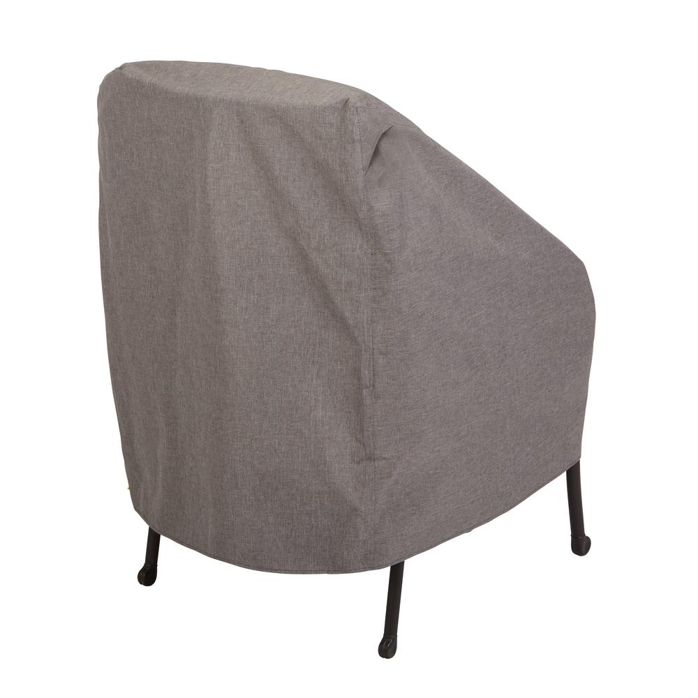 Garrison Waterproof Outdoor Patio Chair Cover 27 In W X 34 In D X 31 In H Heather Gray 3004 The Home Depot