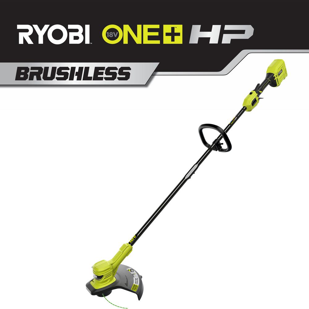 RYOBI ONE+ 18-Volt HP Brushless Lithium-Ion Cordless String Trimmer ...