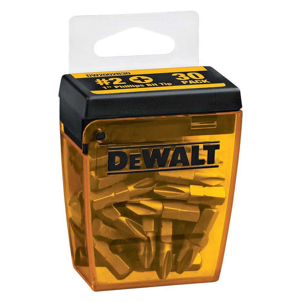 DEWALT No.2 Philips 1 in. Screwdriver Bit Tips (30Pack)DW2002B30
