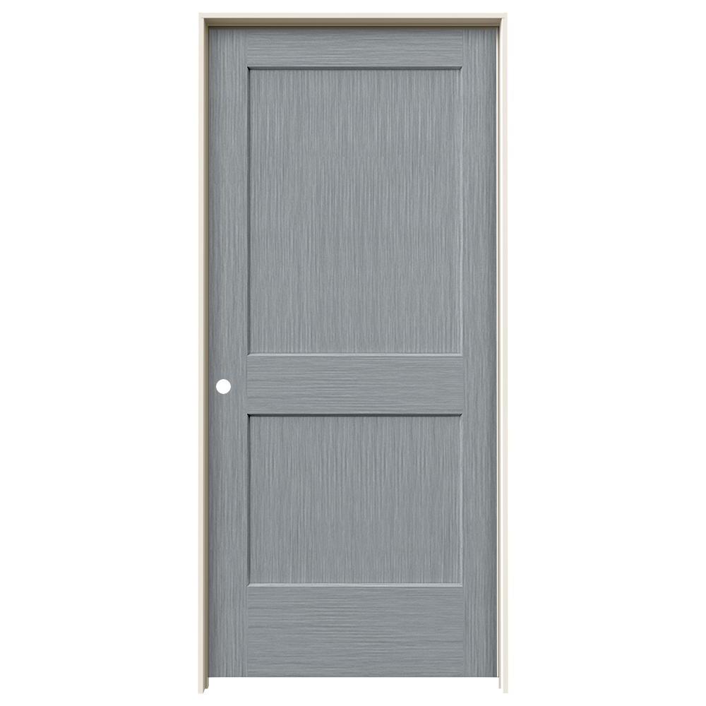 Jeld Wen 36 In X 80 In Monroe Stone Stain Right Hand Solid Core Molded Composite Mdf Single Prehung Interior Door