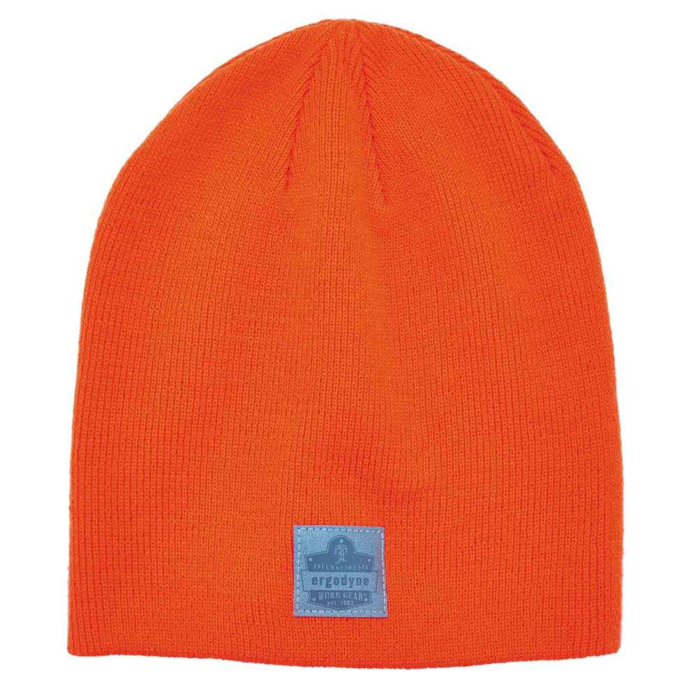 orange knit hat