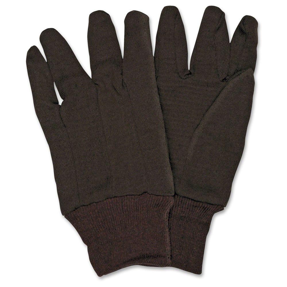 brown jersey work gloves
