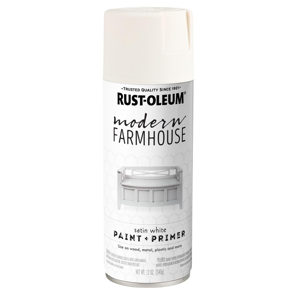 Chalked Paint Furniture Wood The Home Depot Satin White Spray Paint 6 Pack