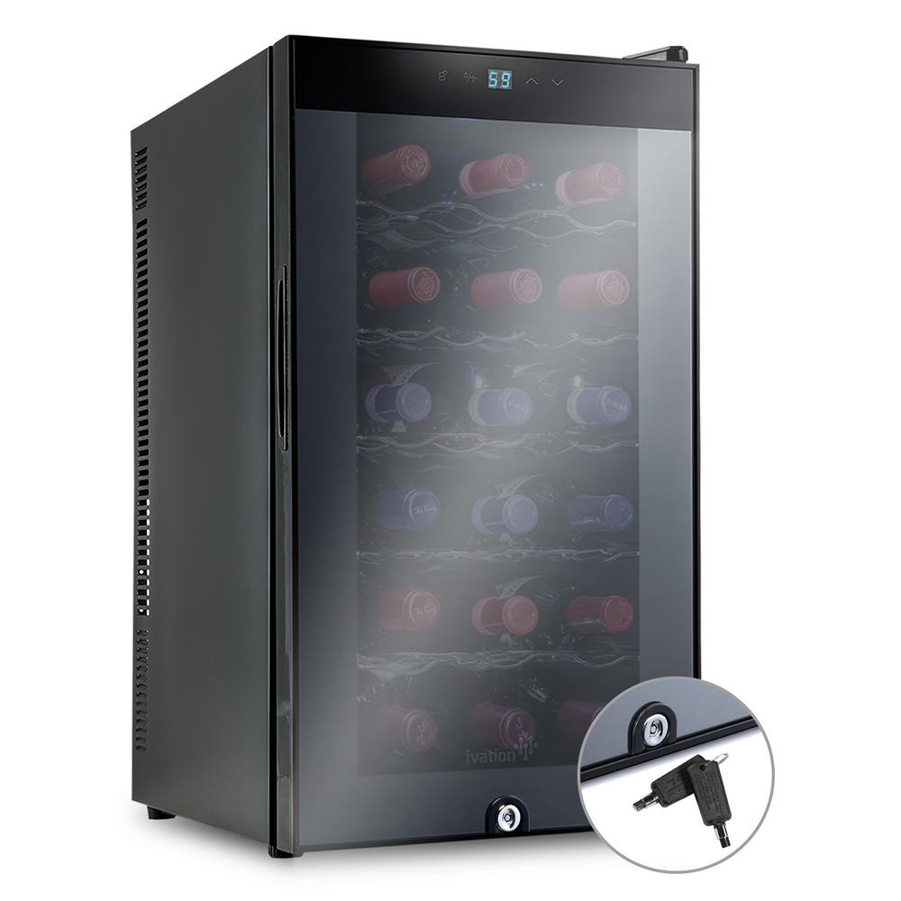 Ivation 18 Bottle Thermoelectric Freestanding Wine Cooler/Fridge with