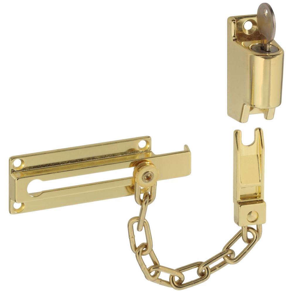 Keyed chain door lock