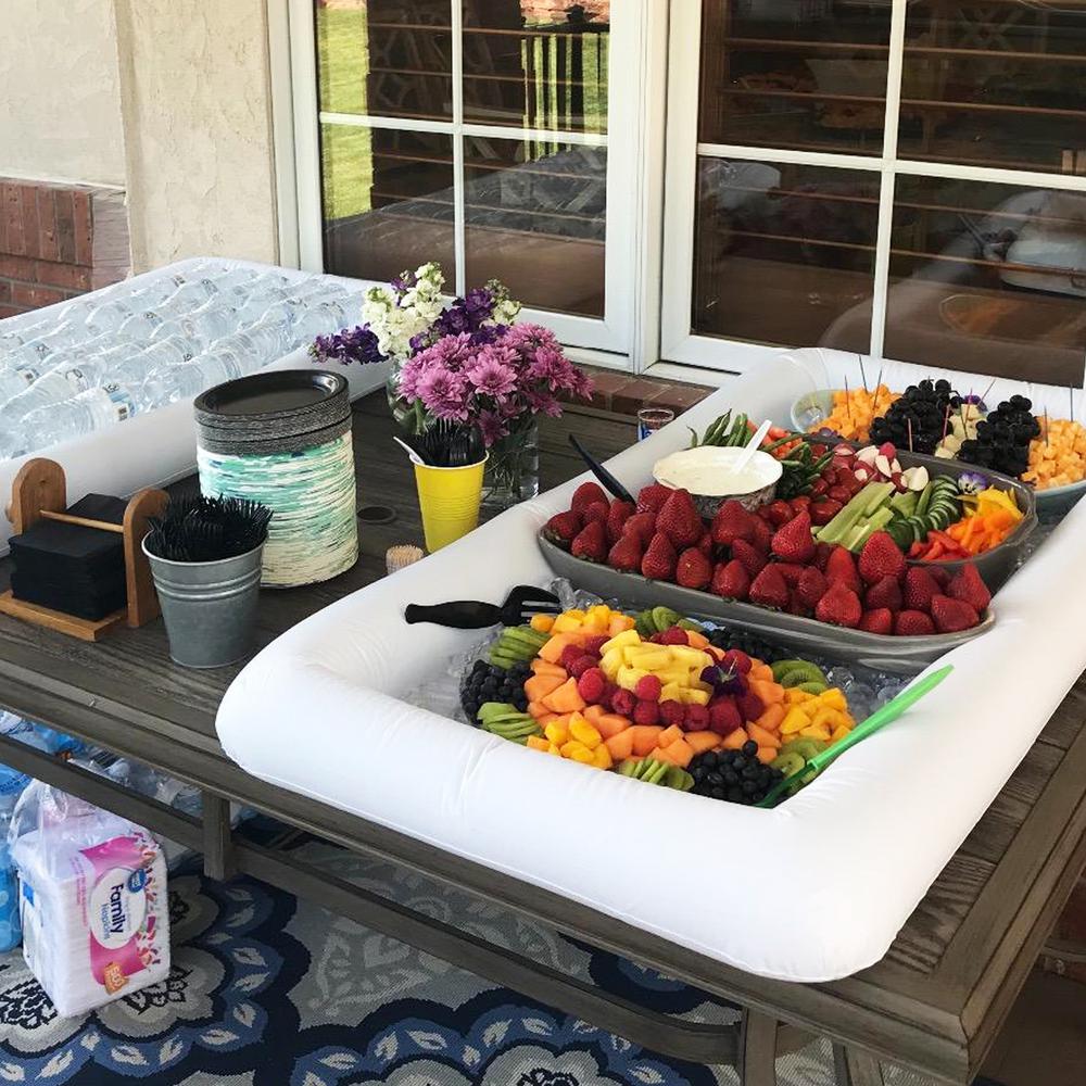 inflatable food tray