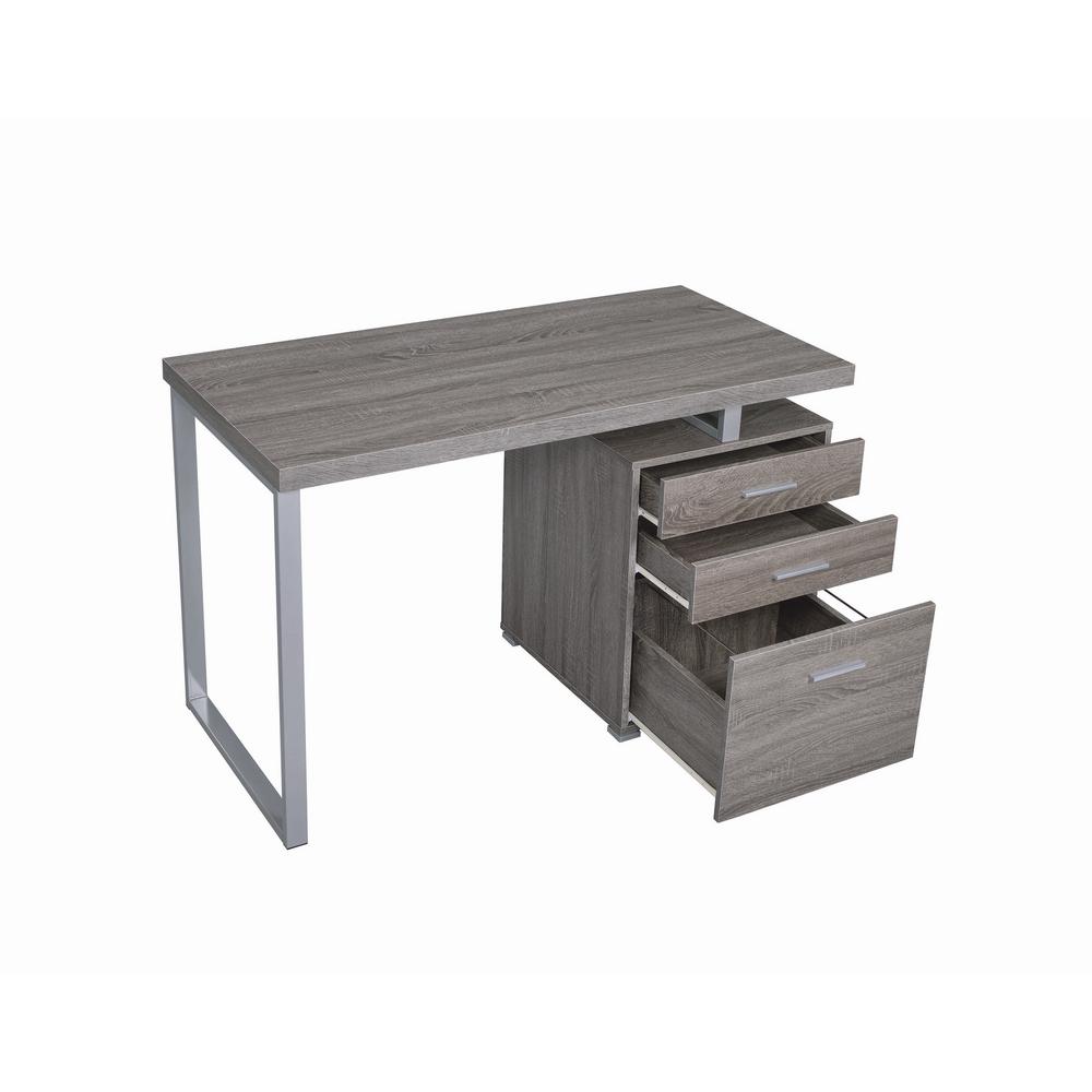 Coaster Office Desk With File Drawer And Reversible Set Up