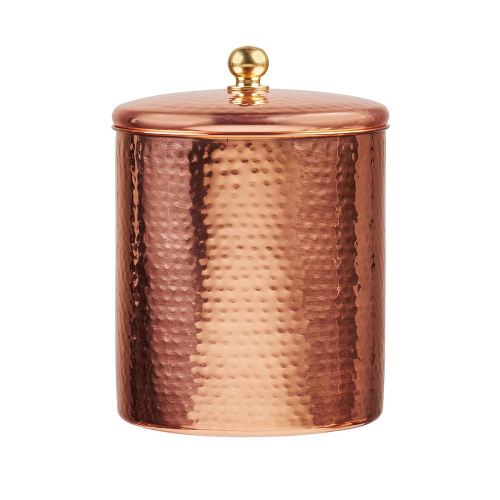 Amici Home Alexandria 64 Oz Metal Canister With Copper 5an832r Metal Canister With Copper