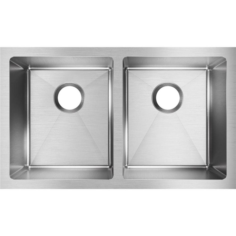 Elkay Crosstown Undermount Stainless Steel 31 In Double Bowl Elkay Crosstown Undermount Stainless Steel 31 In Double Bowl Kitchen Sink