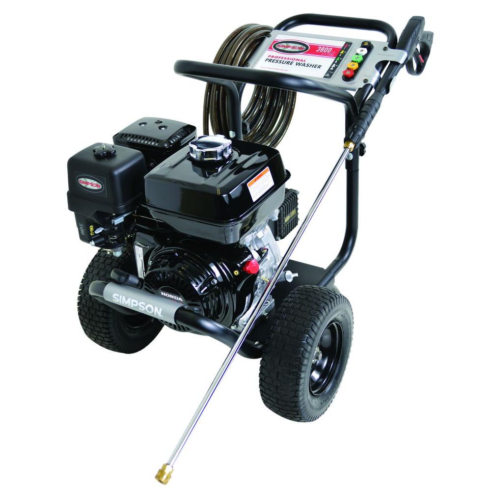 Simpson PowerShot 3,800 psi 3.5 GPM Gas Pressure Washer Powered by Honda by Simpson