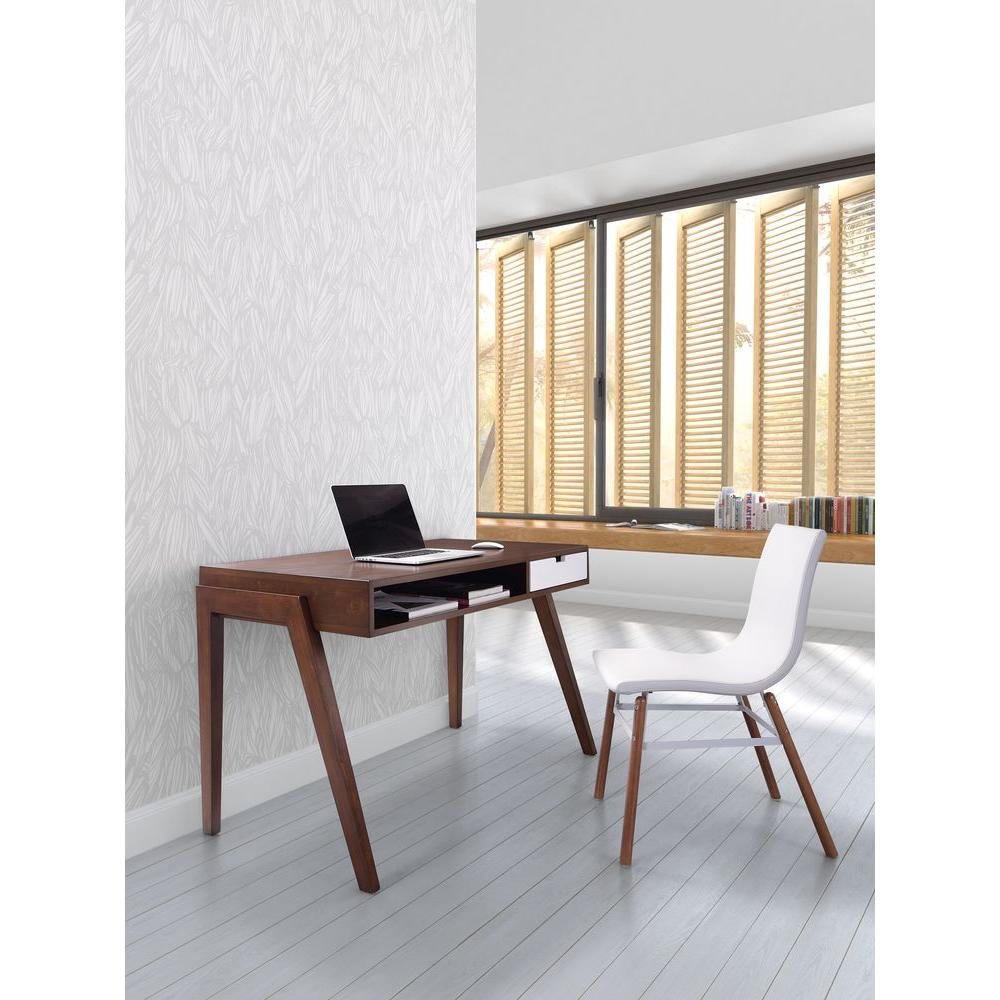Zuo Linea Walnut Desk 199054 The Home Depot Zuo Linea Walnut Desk