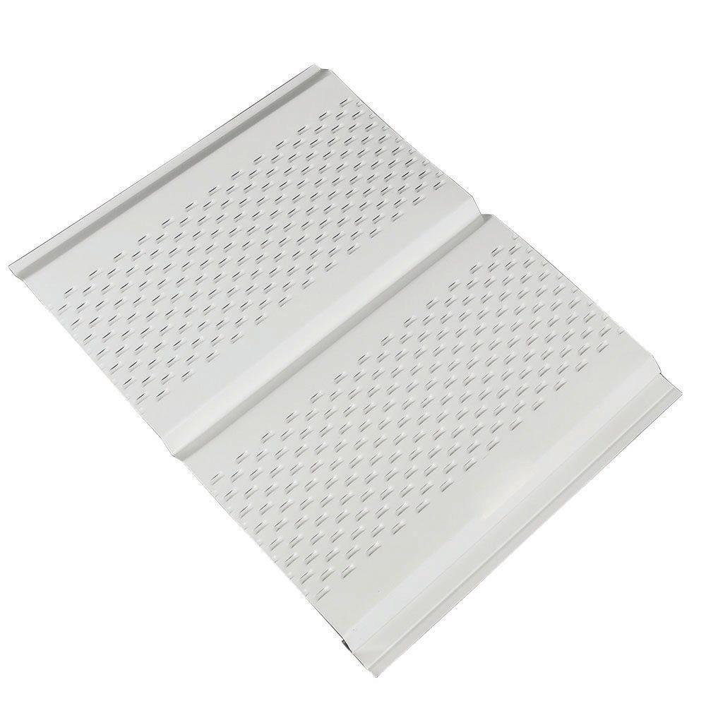 Amerimax Home Products 12 in. x 12 ft. Aluminum Soffit Vent in ...