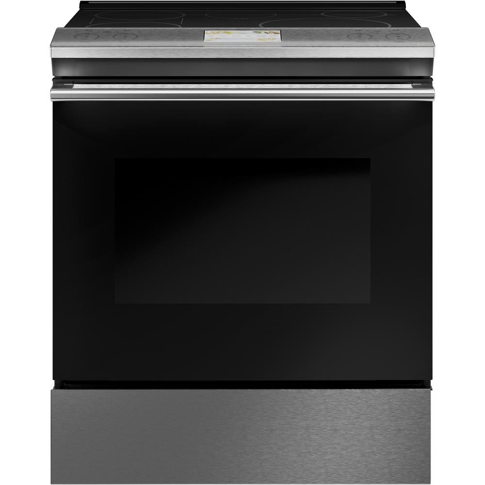 Cafe 30 in. 5.7 cu. ft. Smart SlideIn Electric Range with SelfCleaning Convection Oven in