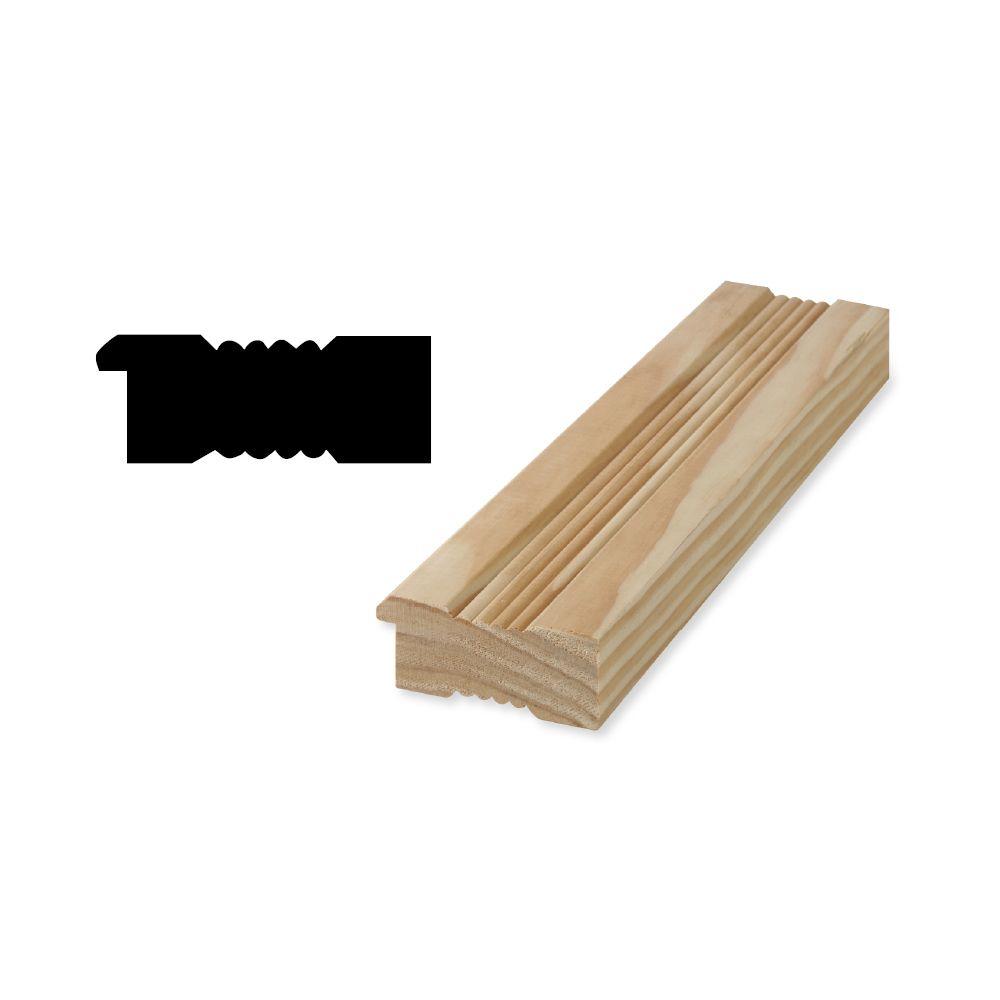 Woodgrain Millwork WM1872 11/4 in. x 31/4 in. Solid Pine Hand Rail