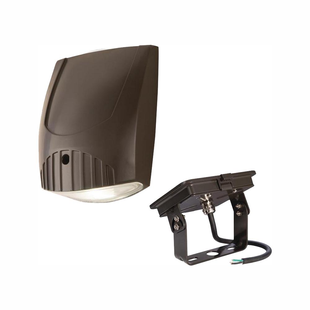Halo Bronze Outdoor Integrated LED Wall Pack Light with Trunnion Mount