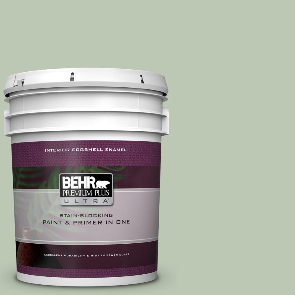 Behr Premium Plus Ultra 5 Gal 440e 3 Topiary Tint Eggshell Enamel 440e 3 Topiary Tint Eggshell Enamel Interior Paint And Primer In One
