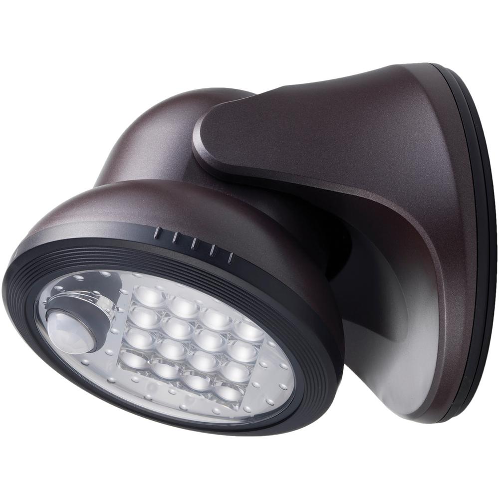 Light It! 100-Degree Bronze Motion Activated Integrated LED Outdoor
