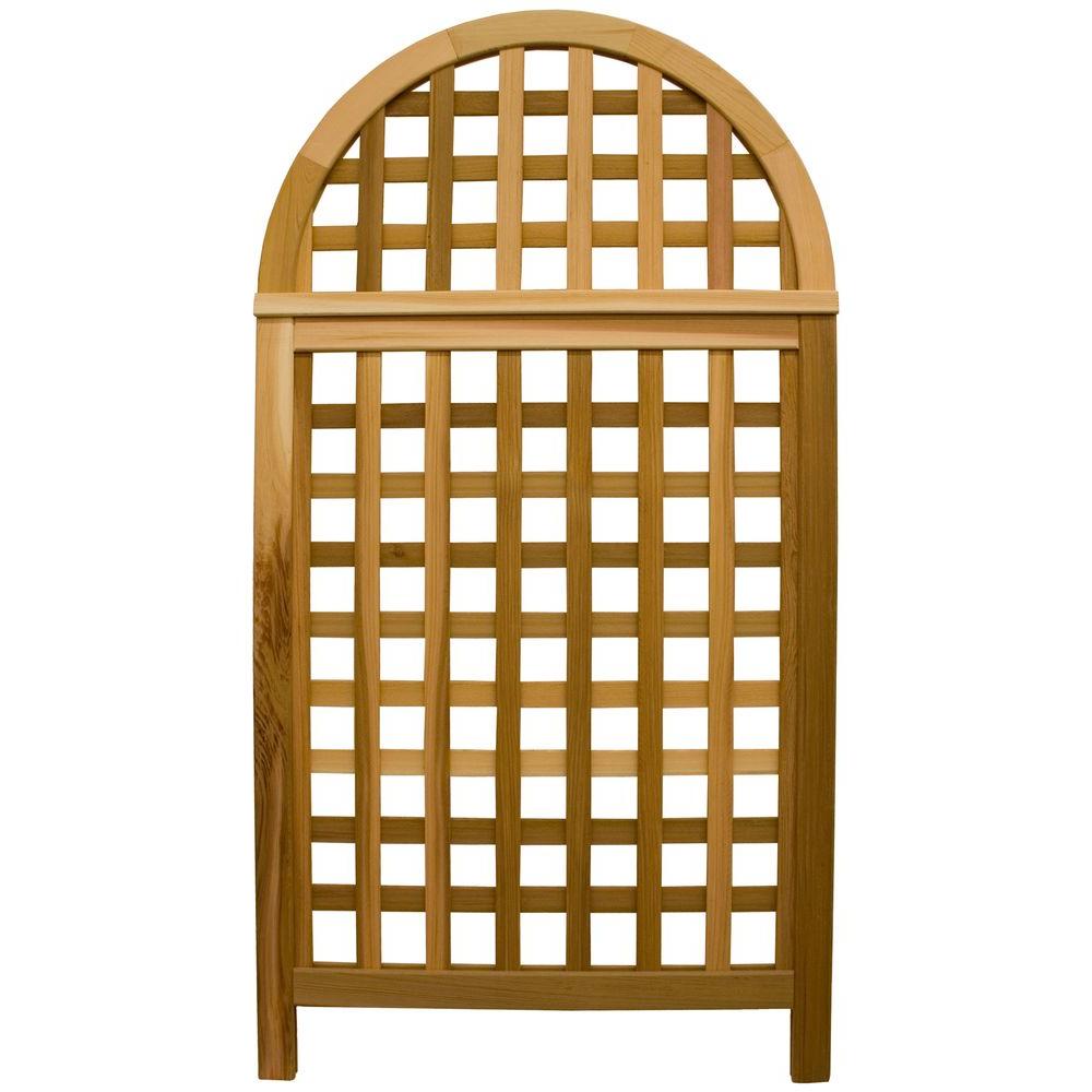 Arboria 67 in. Cedar Andover Privacy Screen Trellis8613146 The Home