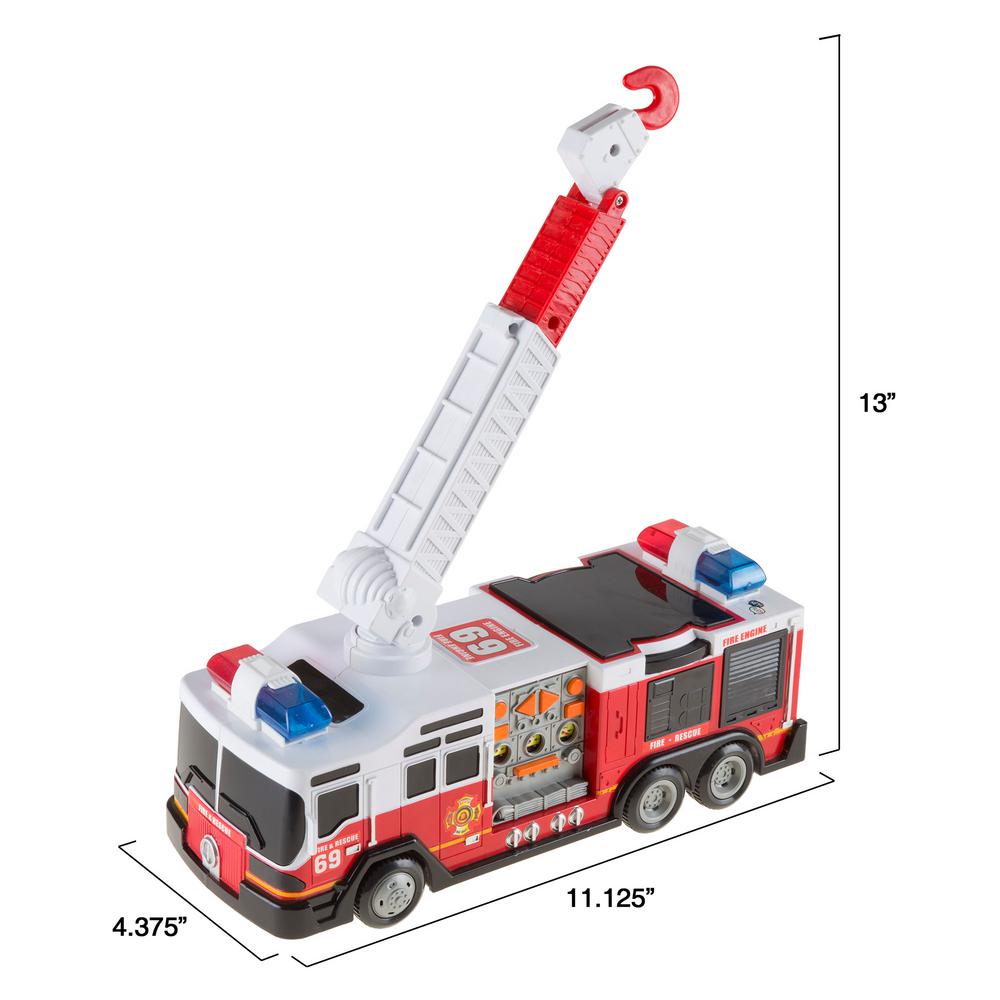 Hey Play Toy Fire Truck Hw3300005 The Home Depot