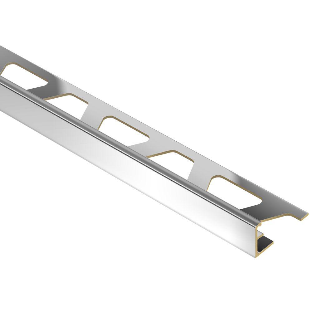 Schluter Jolly Chrome Plated Solid Brass 5 16 In X 8 Ft 2 1 2 In
