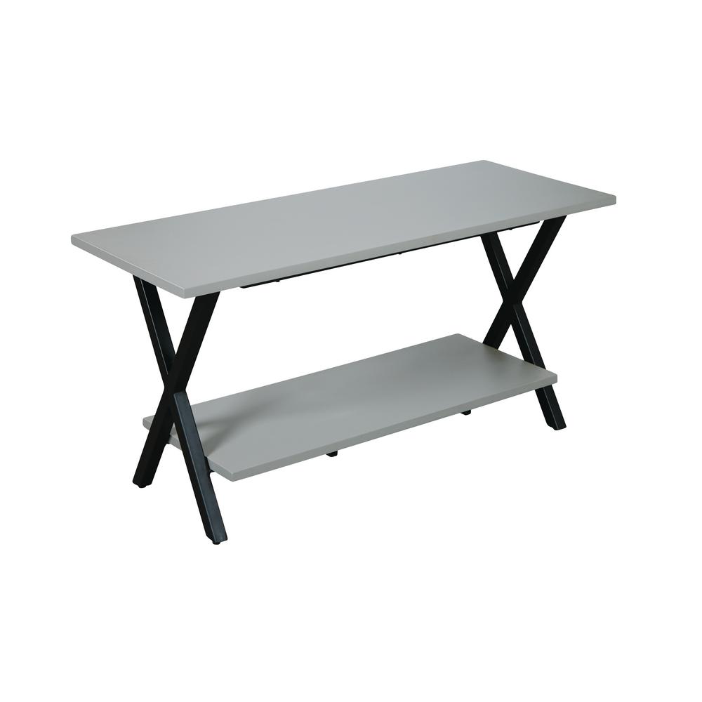 Alaterre Furniture Cornerstone Cement Top 36 In Entryway Bench