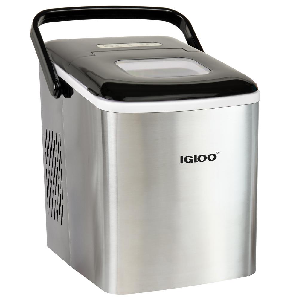 IGLOO 26 lb. Portable Countertop Ice Maker in Stainless ...