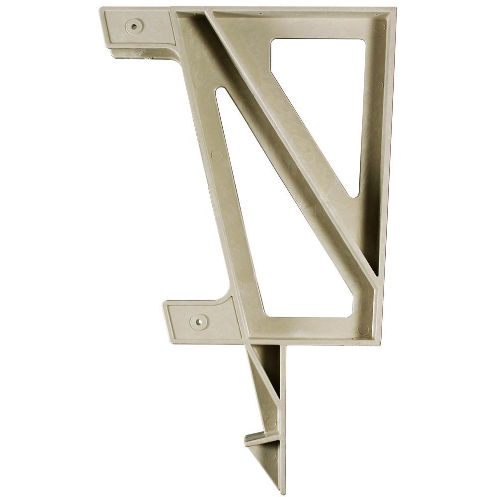 22 In X 18 2 In X 1 3 In Resin Deck Bench Bracket Sand 90166