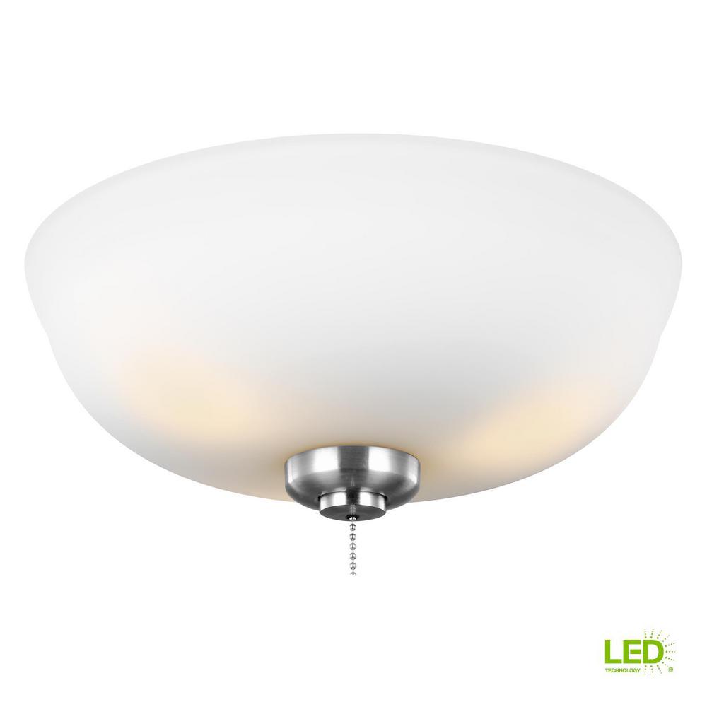 Monte Carlo 3 Light Led Ceiling Fan Kit Mc243bs The Home Depot Light Led Ceiling Fan Kit Mc243bs