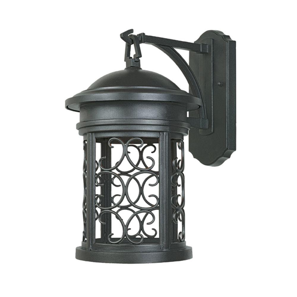 Designers Fountain Ellington Oil Rubbed Bronze Outdoor Wall-Mount Lantern Sconce