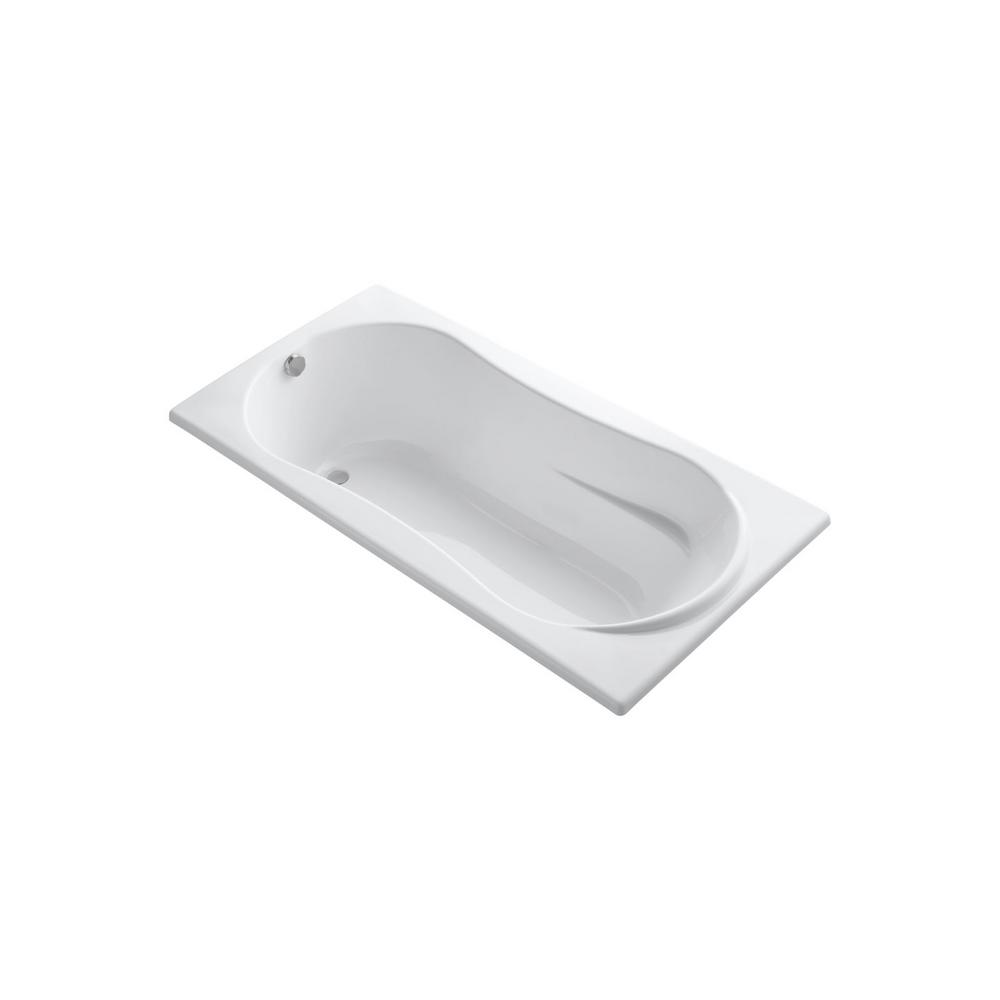 KOHLER ProFlex 6 ft. Reversible Drain Acrylic Soaking Tub in WhiteK
