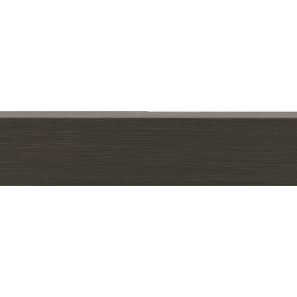 Montagna Smoky Black 6 in. x 24 in. Glazed Porcelain Floor and Wall