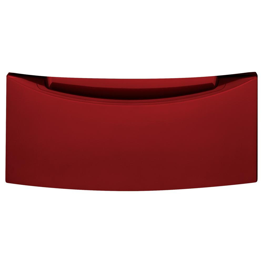 GE 13 in. Ruby Red Laundry Pedestal with Storage DrawerGFP1328PKRR